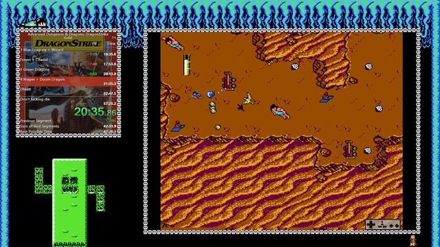 Advanced Dungeons & Dragons: DragonStrike (NES) Any% Speedrun in 39:54 смотреть онлайн