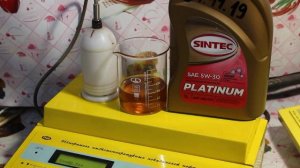 Масло Sintec Platinum 5W-30 SN проверка CCS при.. -30гр.
