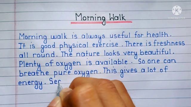 Morning Walk | Essay on morning walk | Essay on morning walk in English | paragraph writing смотреть онлайн
