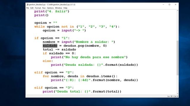 Python - Nivel 20 - Reto 13 - Practicando el método pop смотреть онлайн
