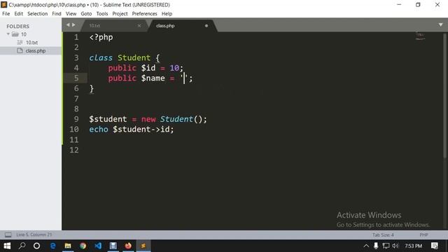 European IT - OOP to Laravel PHP Class, Object, Use of this keyword, Method, Properties, Class - 1 смотреть онлайн