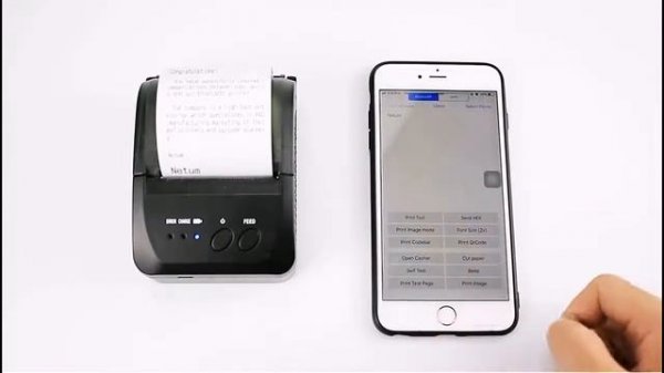 NETUM 1809DD Mini Portable 58mm Bluetooth Thermal Receipt Printer
