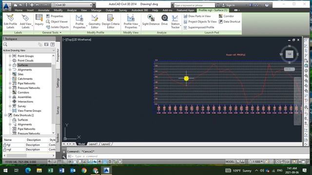 How to Create Road Profile in Auto Cad Civil 3d 2014,15,16,17,18 смотреть онлайн