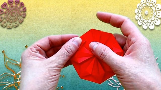 How to make a Flower Ball of Paper? Origami Kusudama for Children смотреть онлайн