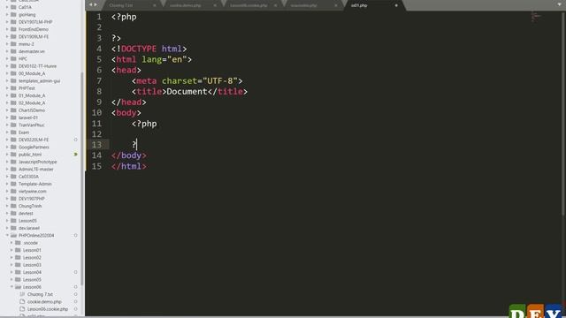 Chung Trịnh: Học Lập Trình #PHP cơ bản #Online Lesson06 #Session #Cookie #DevmasterAcademy смотреть онлайн