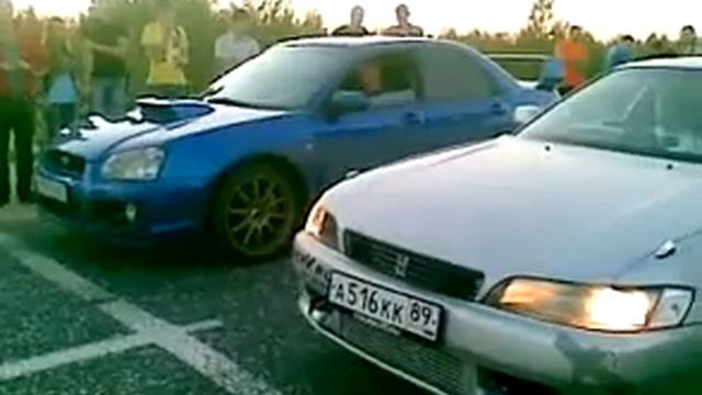 Toyota Mark II TwinTurbo  VS Subaru Impreza WRX STI