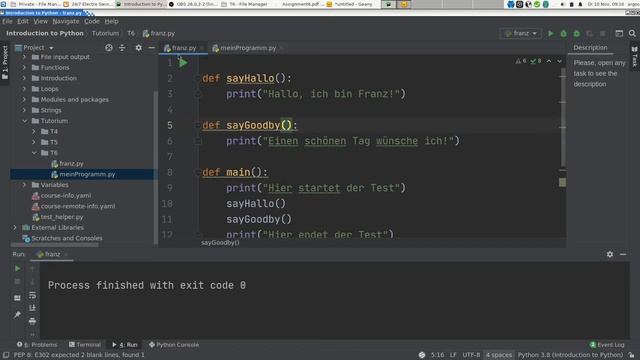 Fortgeschrittene: Python Module, Funktionen, Import смотреть онлайн