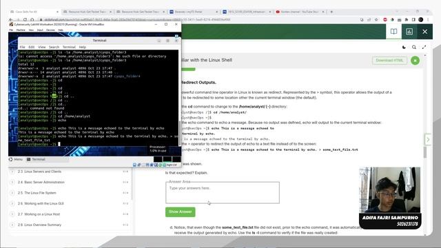 2.2.7 Lab - Getting Familiar with the Linux Shell смотреть онлайн
