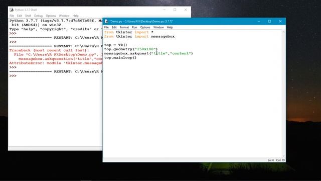 Let's Display Message box with python смотреть онлайн