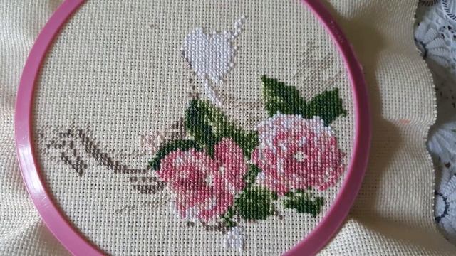 Вышивка крестиком. Мой процесс. Dimensions Lace and Roses 6929 Отчет 2 смотреть онлайн