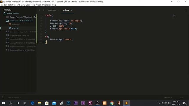 Pure CSS Table Hover Effects | Tutorials for Beginners смотреть онлайн