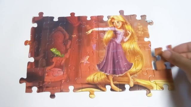 Puzzle Rapunzel disney princess toys for kids children jigsaw raiponce princesa смотреть онлайн