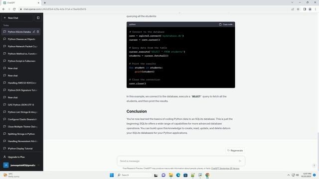 Coding python data to Sqlite database смотреть онлайн