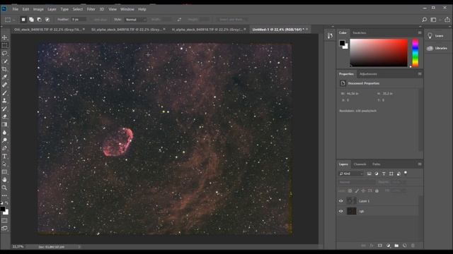 Astrophotography Tutorial: Processing Mono (RGB) Images in Deep Sky Stacker and Photoshop Part 2 смотреть онлайн