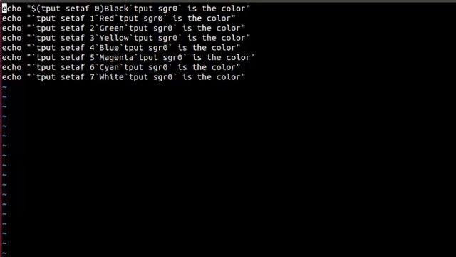 Linux Tips and Tricks : Change color of text with tput смотреть онлайн