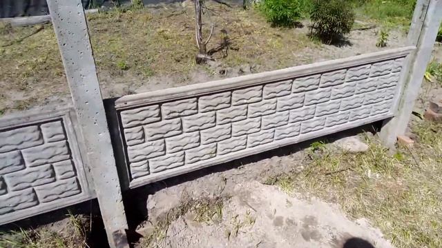 Установка железобетонного панельного забора смотреть онлайн