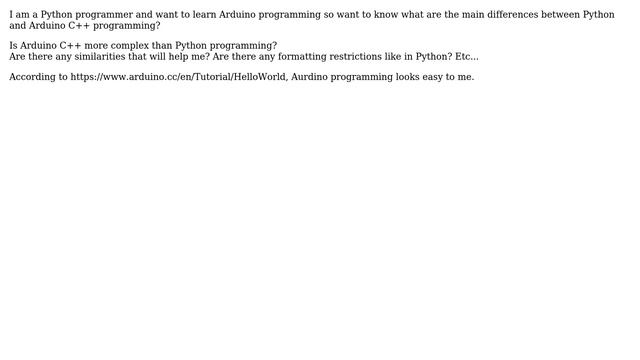 Arduino: What is the difference between python and arduino programming? смотреть онлайн