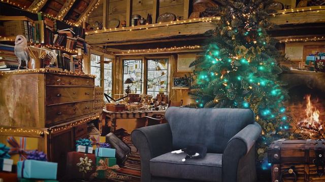 Christmas at the Weasleys 🎄 [ASMR] The Burrow ⋄ Harry Potter inspired Ambience ⋄ Fireplace Presents смотреть онлайн