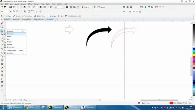 Corel Draw Tips & Tricks Make this Arrow with a curve Part 2 смотреть онлайн