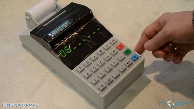 Снятие Х-отчета (промежуточный итог) на кассовом аппарате Меркурий 115К смотреть онлайн