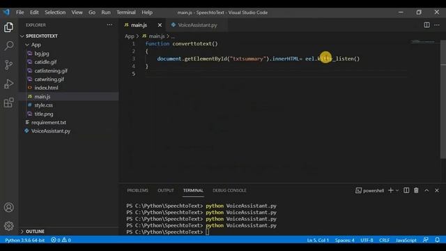 Speech to Text Converter | Python programming | eel | Voice Assistant | смотреть онлайн