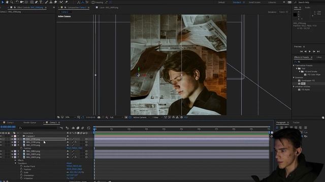 Как сделать 3D ЭФФЕКТ на ФОТО / ПАРАЛАКС ЭФФЕКТ / After Effects смотреть онлайн