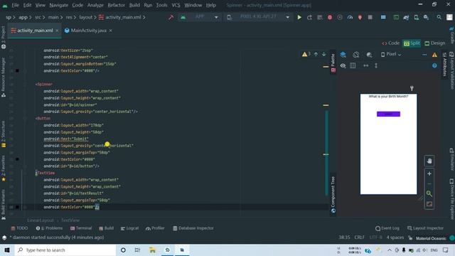 How to Create Spinner In Android Studio || Developer Deepak || Android Tutorials #4 смотреть онлайн