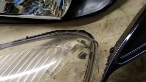 KIA RIO 2010 замена стёкол фар