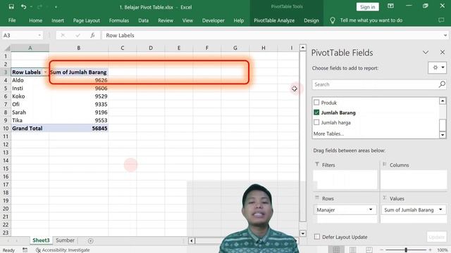 Cara Pivot Table di Excel Cocok Untuk Pemula смотреть онлайн