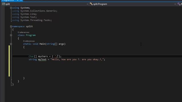 C# Tutorial - Part 15-How to split a string by a specific character/symbol смотреть онлайн