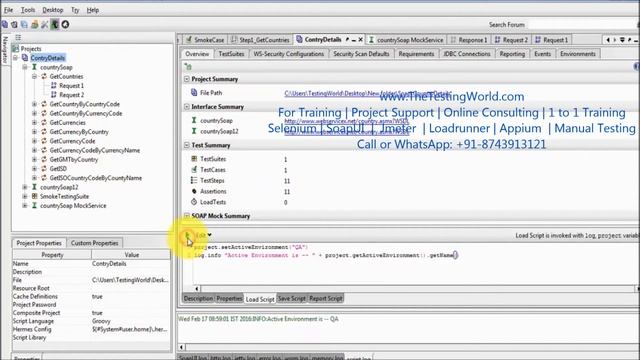 WebService Testing SoapUI: Tut-17: Setup script|Soapui Certification +91-8743913121(100%) смотреть онлайн