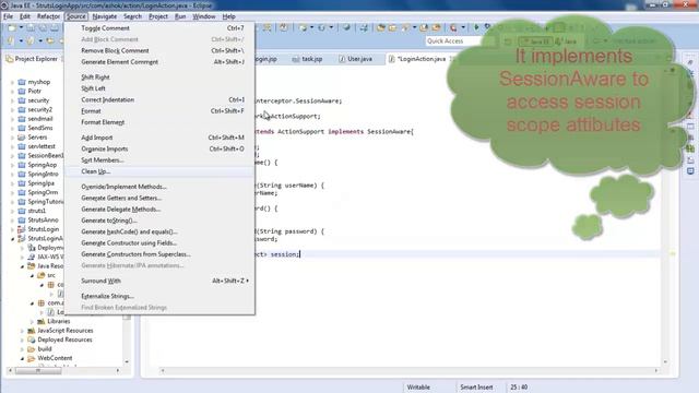 Struts2 Login app using interceptor смотреть онлайн