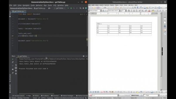 Python-Docx Tables Quick start guide! Under 10 minutes!