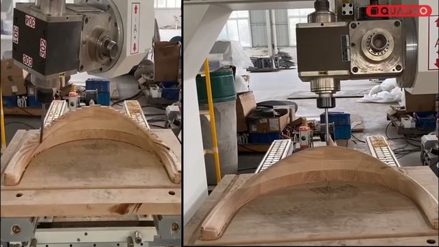 Пятиосевой обрабатывающий центр QUADRO TEOS I Фрезеровка спинок стульев