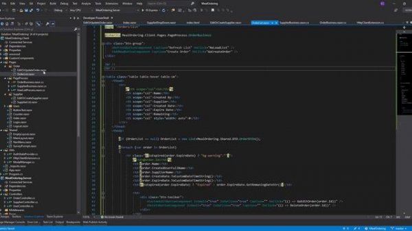 Blazor Dropdown Get-Set Item | Order Update - Create