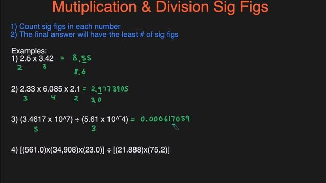 Multiplication & Division Significant Figures (Sig Fig) Rules, Practice Problems, and Examples смотреть онлайн