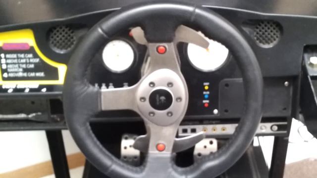 Logitech G25 mounted in Daytona Usa Cabinet смотреть онлайн