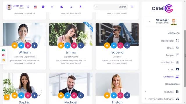 HRM Dashboard UI Kit Bootstrap Admin Template with RTL Light Theme смотреть онлайн