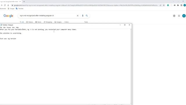 how to fix ng not recognized issue angular: use "ng version" instead of "ng -v" or "ng -version" смотреть онлайн