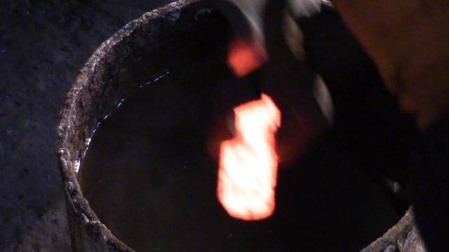 Закалка металла. Отпуск. Закалка зубила. Часть-2