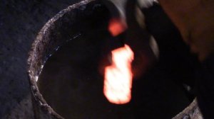 Закалка металла. Отпуск. Закалка зубила. Часть-2