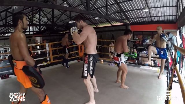 Андрей Басынин на сборах в Таиланде в лагере Sitsongpeenong. Работа на тайпэдах. смотреть онлайн