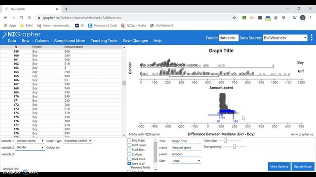 Creating a Bootstrap Graph on NZGrapher смотреть онлайн