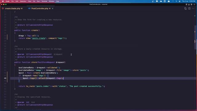 #34 Attach Tags | Laravel 9 Essentials | Laravel 9 Tutorial смотреть онлайн