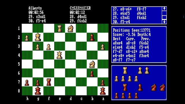 The Fidelity Chessmaster 2100 (DOS / 1989) Gameplay смотреть онлайн