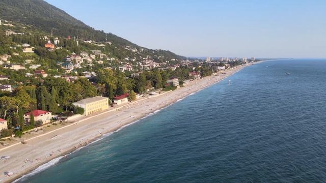 Абхазия Гагра Пляж (клевое море) смотреть онлайн