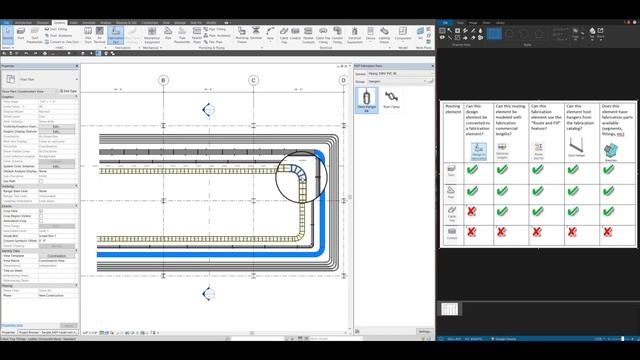 Revit 2018: Using Hangers for Ducts, Pipes, Cable Trays and Conduits, with Fabrication Parts смотреть онлайн