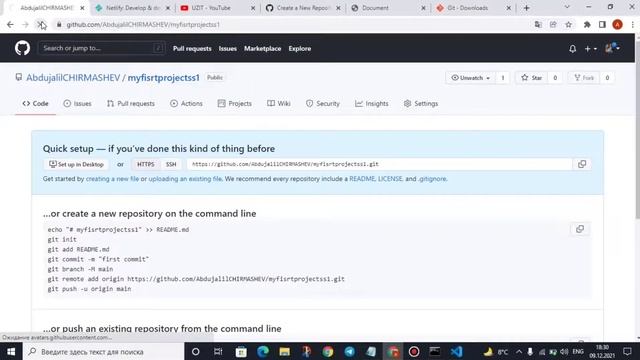 Web Sayt Yaratish | Git Hubga Kodlarni Joylash | Netlifyda Saytni Hostingga Qo'yish |