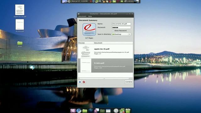 Merge PDF / Images - Couturier - Linux Mint 7 смотреть онлайн