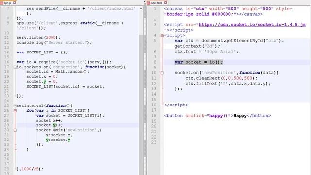 3- Making Multiplayer HTML5 Game: Multiple WebSocket Connections. NodeJs Tutorial Guide смотреть онлайн